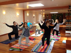 Cours de yoga avec Hélène Petre