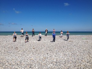 Yoga à la plage avec Hélène Petre